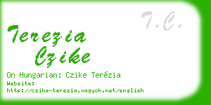 terezia czike business card